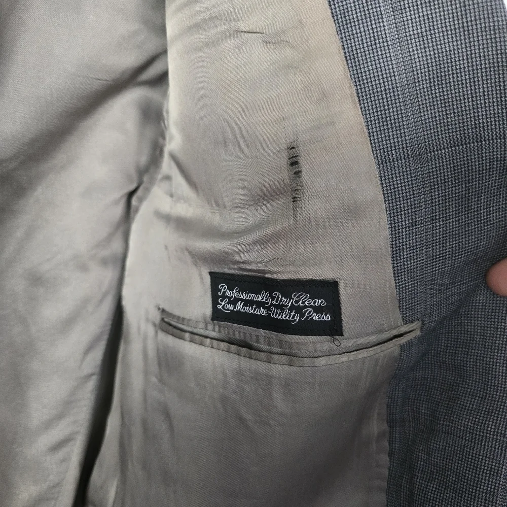 Christian Dior Monsieur Blazer Sports Coat Men Sz 43L Gray 2Button USA Exellent
